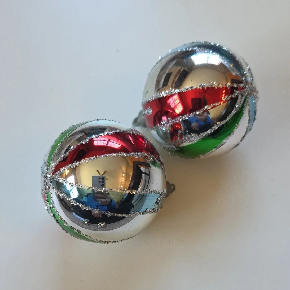Christmas Ornaments - Vintage Glass Ball Ornaments